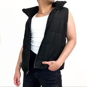 Black Old Navy Zip Puffer Vest